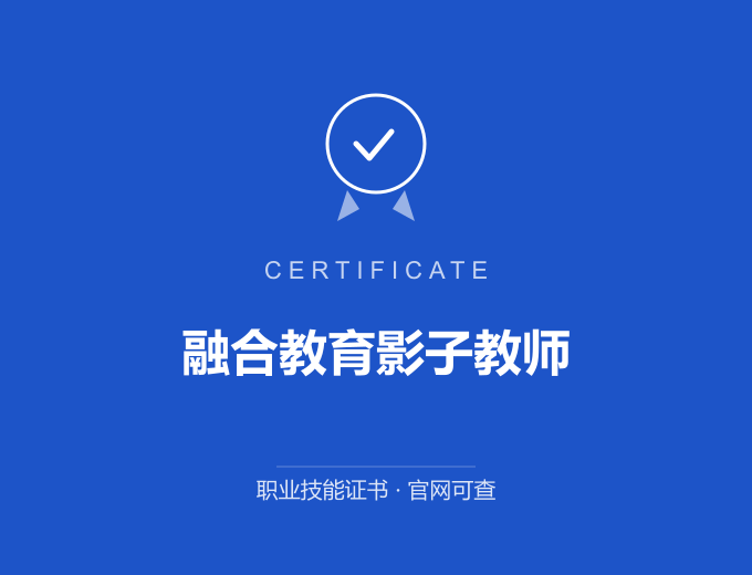 合肥融合教育影子教师证书 蓝色证书封面 职业技能证书 发证机构官网可查